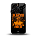 demi god back phone cover | glass case for iphone 16 pro