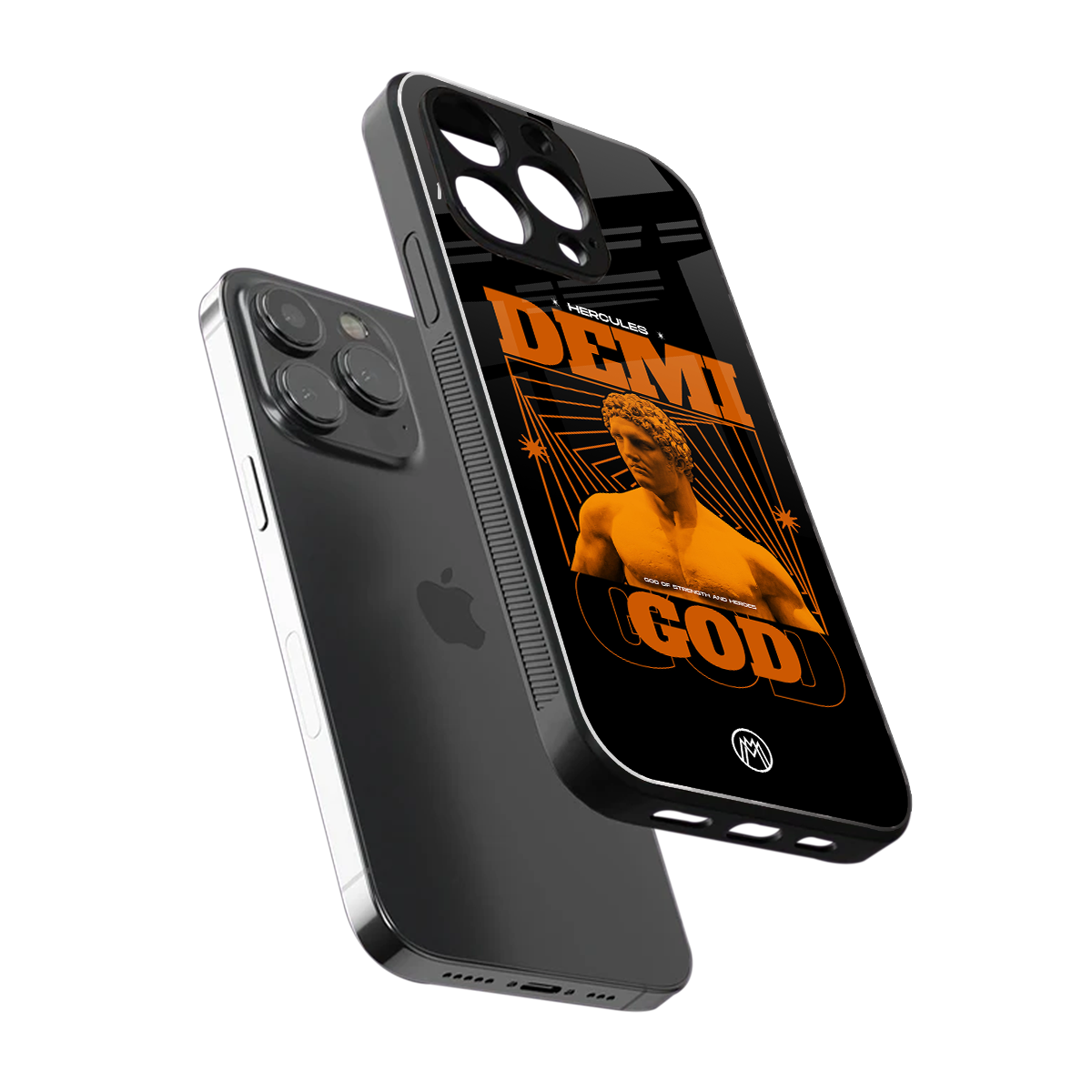 demi god back phone cover | glass case for iphone 16 pro