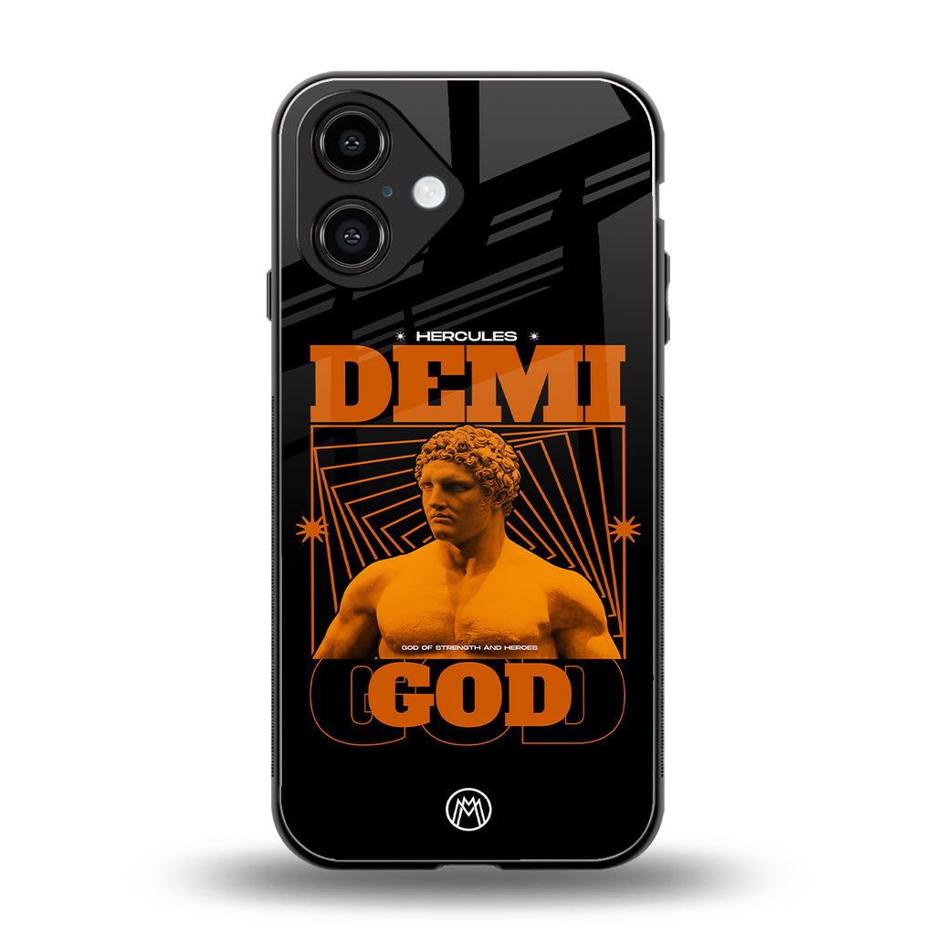 demi god back phone cover | glass case for iphone 16