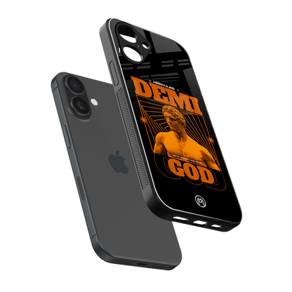 demi god back phone cover | glass case for iphone 16
