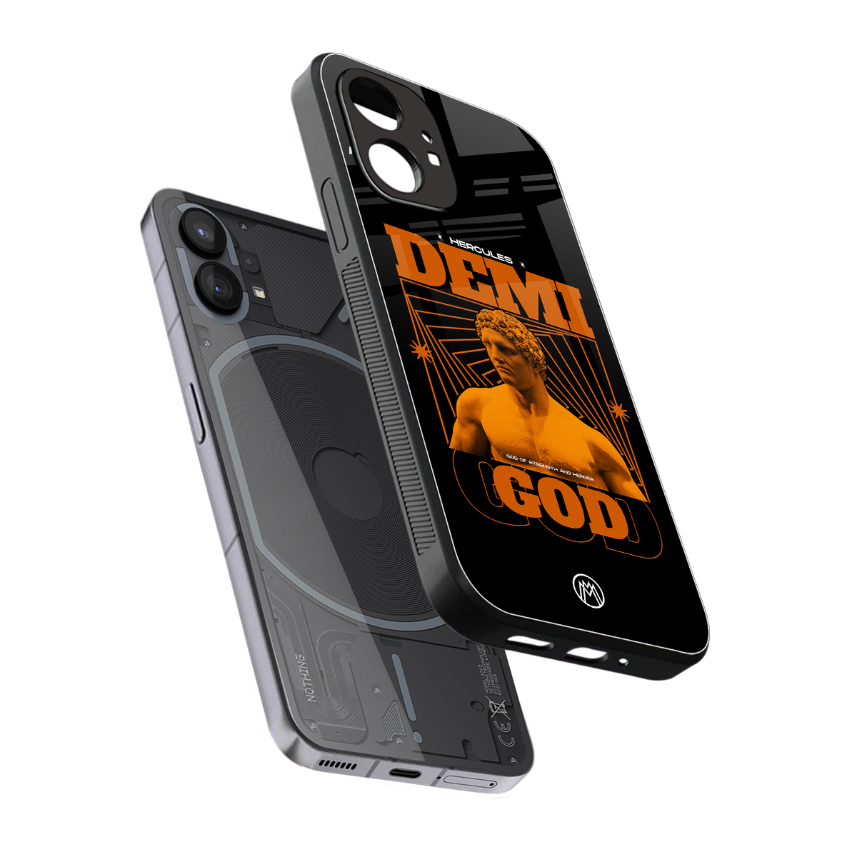 demi god back phone cover | glass case for nothing phone 1