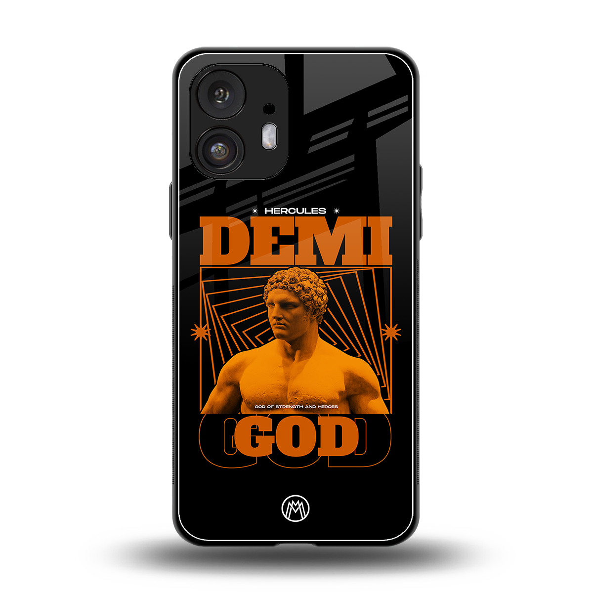 demi god back phone cover | glass case for nothing phone 2