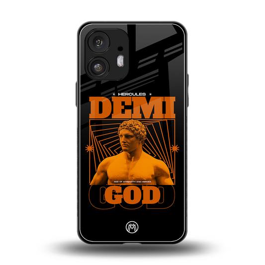 demi god back phone cover | glass case for nothing phone 2