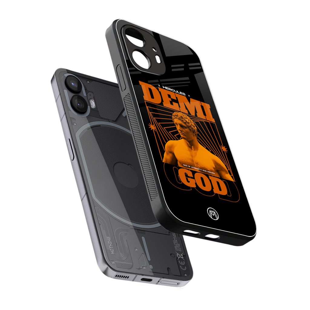 demi god back phone cover | glass case for nothing phone 2
