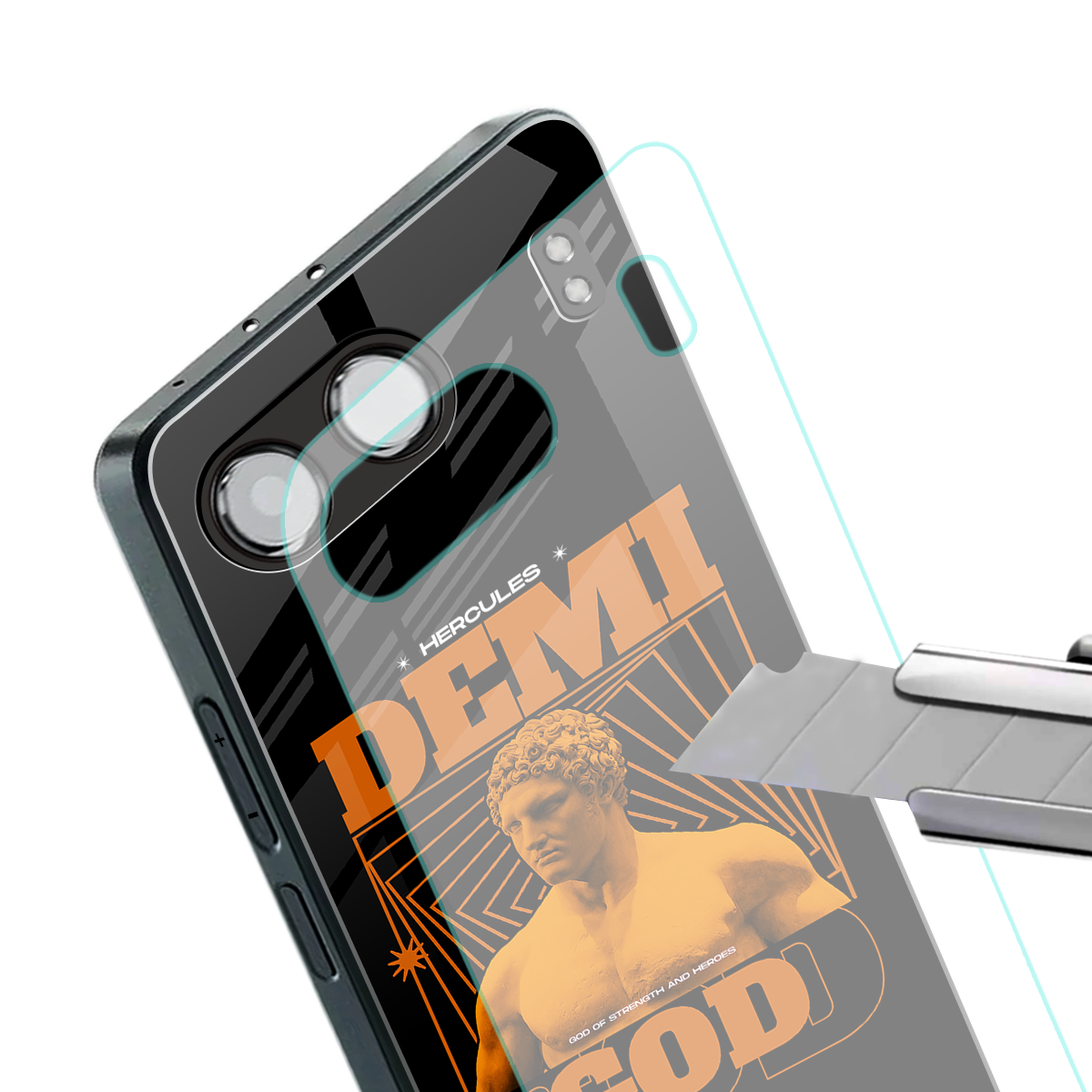 demi god back phone cover | glass case for oneplus nord 4