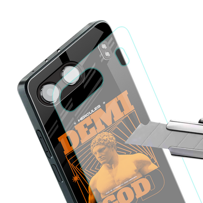 demi god back phone cover | glass case for oneplus nord 4