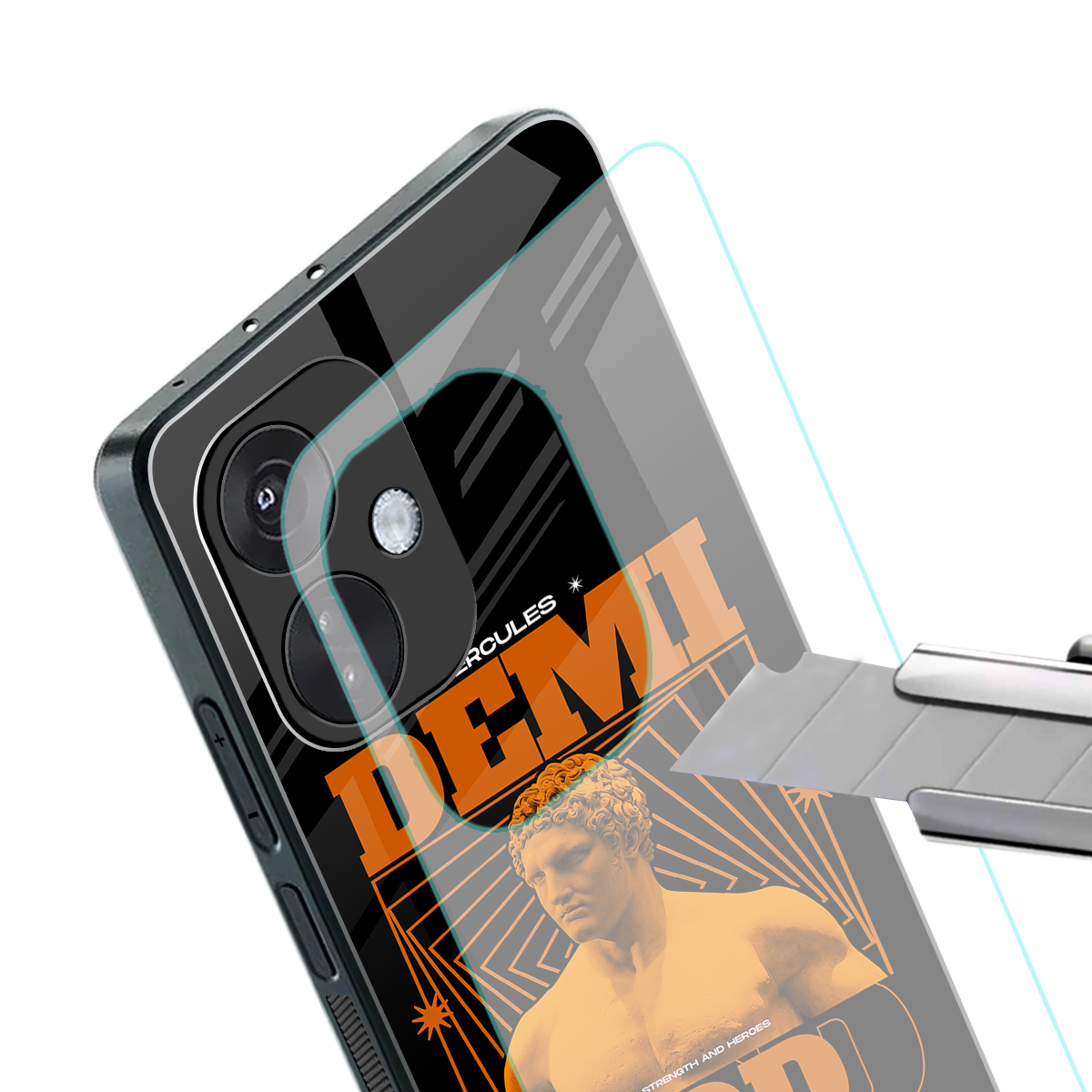 demi god back phone cover | glass case for oneplus nord ce 3