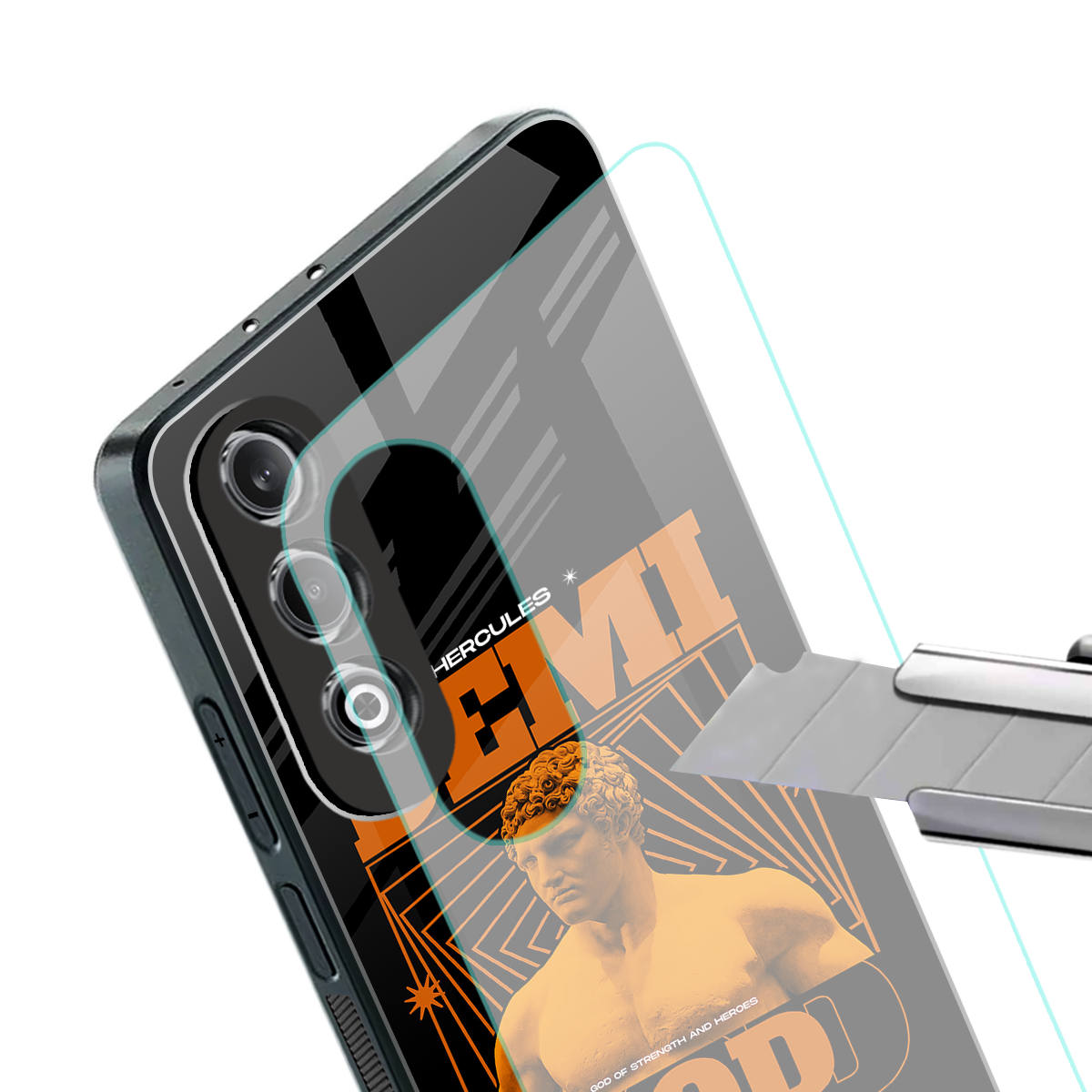 demi god back phone cover | glass case for oneplus nord ce 4