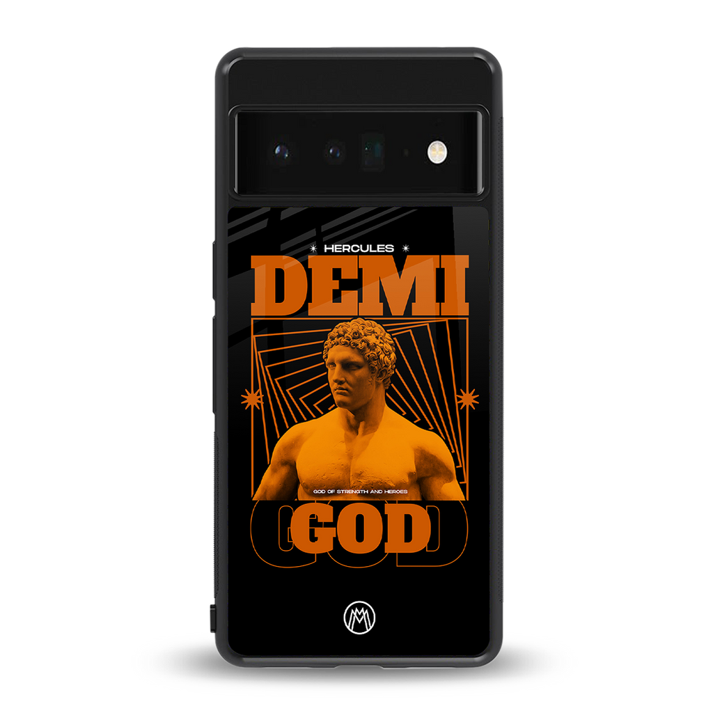 demi god back phone cover | glass case for google pixel 6 pro