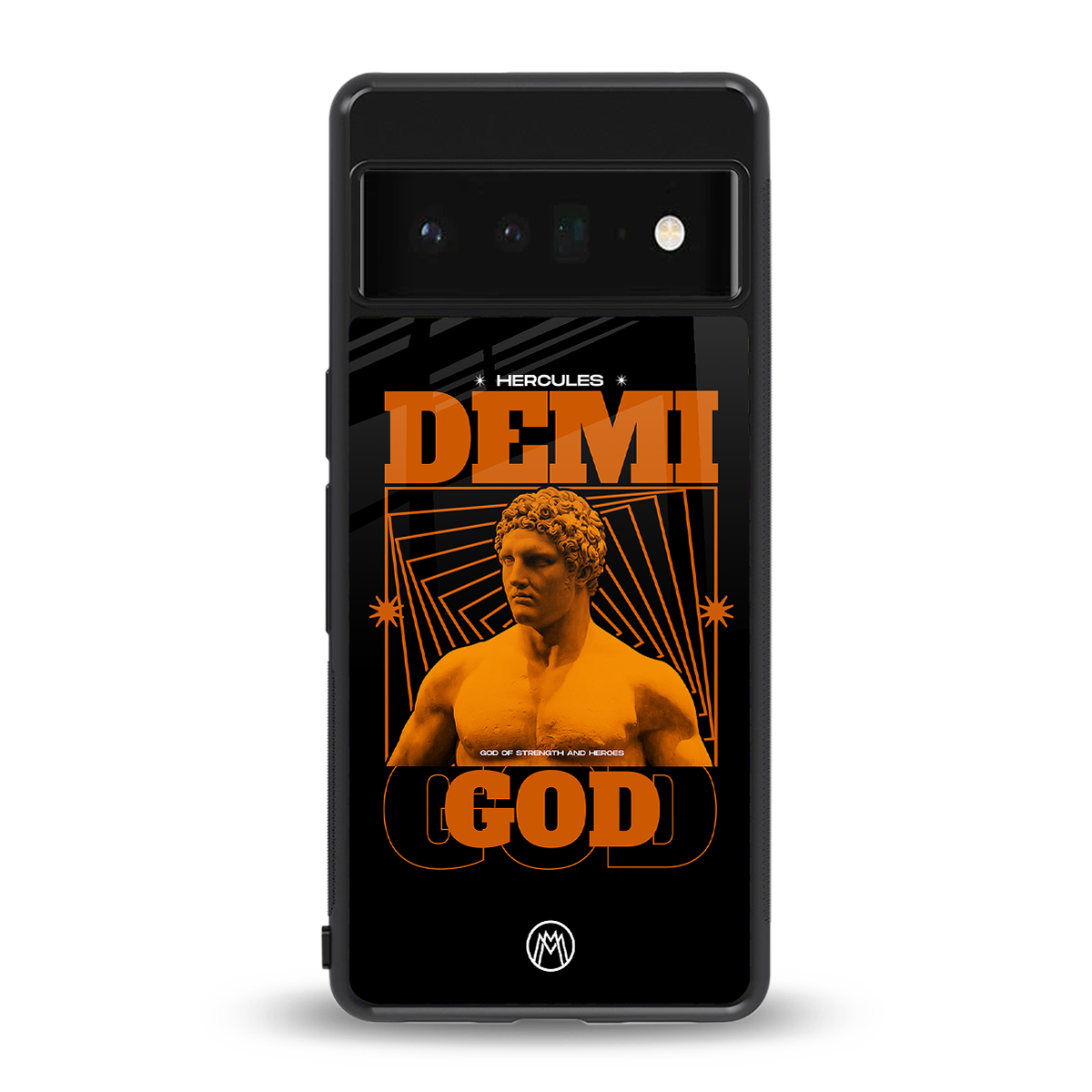 demi god back phone cover | glass case for google pixel 6 pro