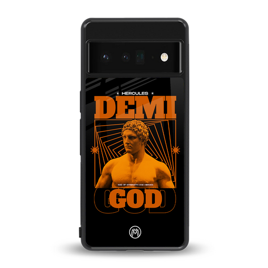 demi god back phone cover | glass case for google pixel 6 pro