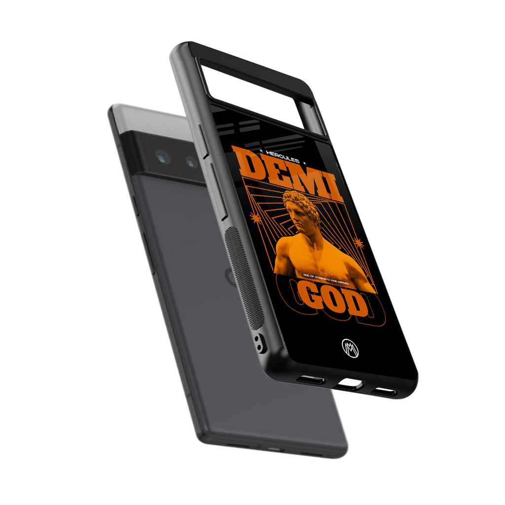 demi god back phone cover | glass case for google pixel 6 pro