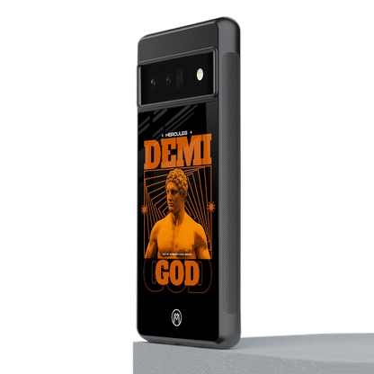 demi god back phone cover | glass case for google pixel 6 pro