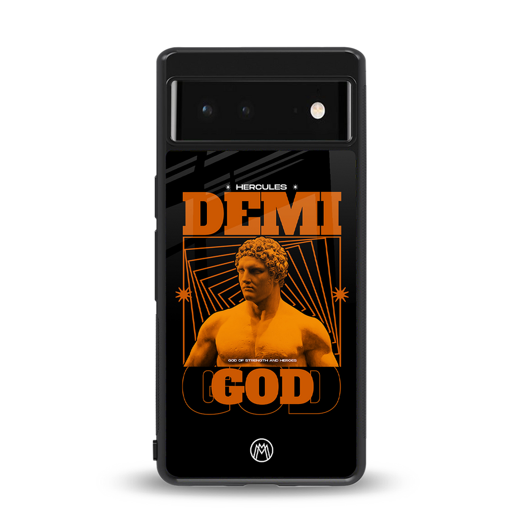 demi god back phone cover | glass case for google pixel 6