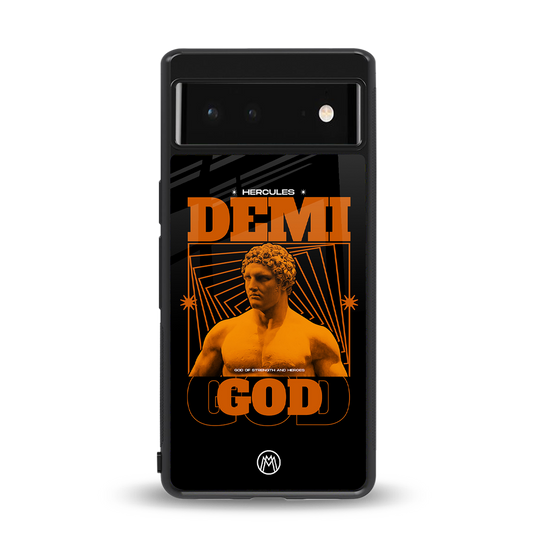 demi god back phone cover | glass case for google pixel 6