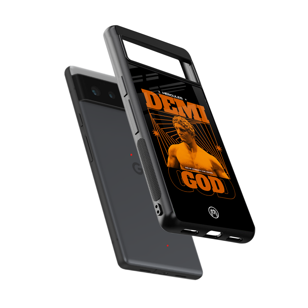 demi god back phone cover | glass case for google pixel 6