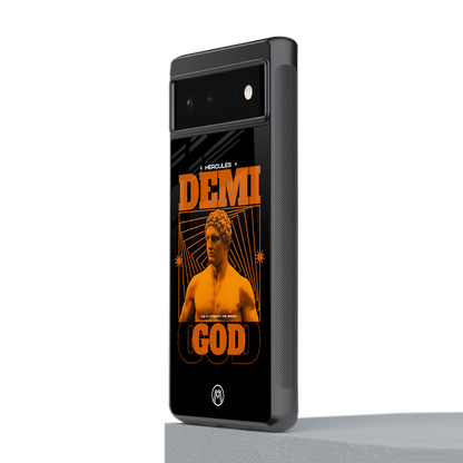 demi god back phone cover | glass case for google pixel 6