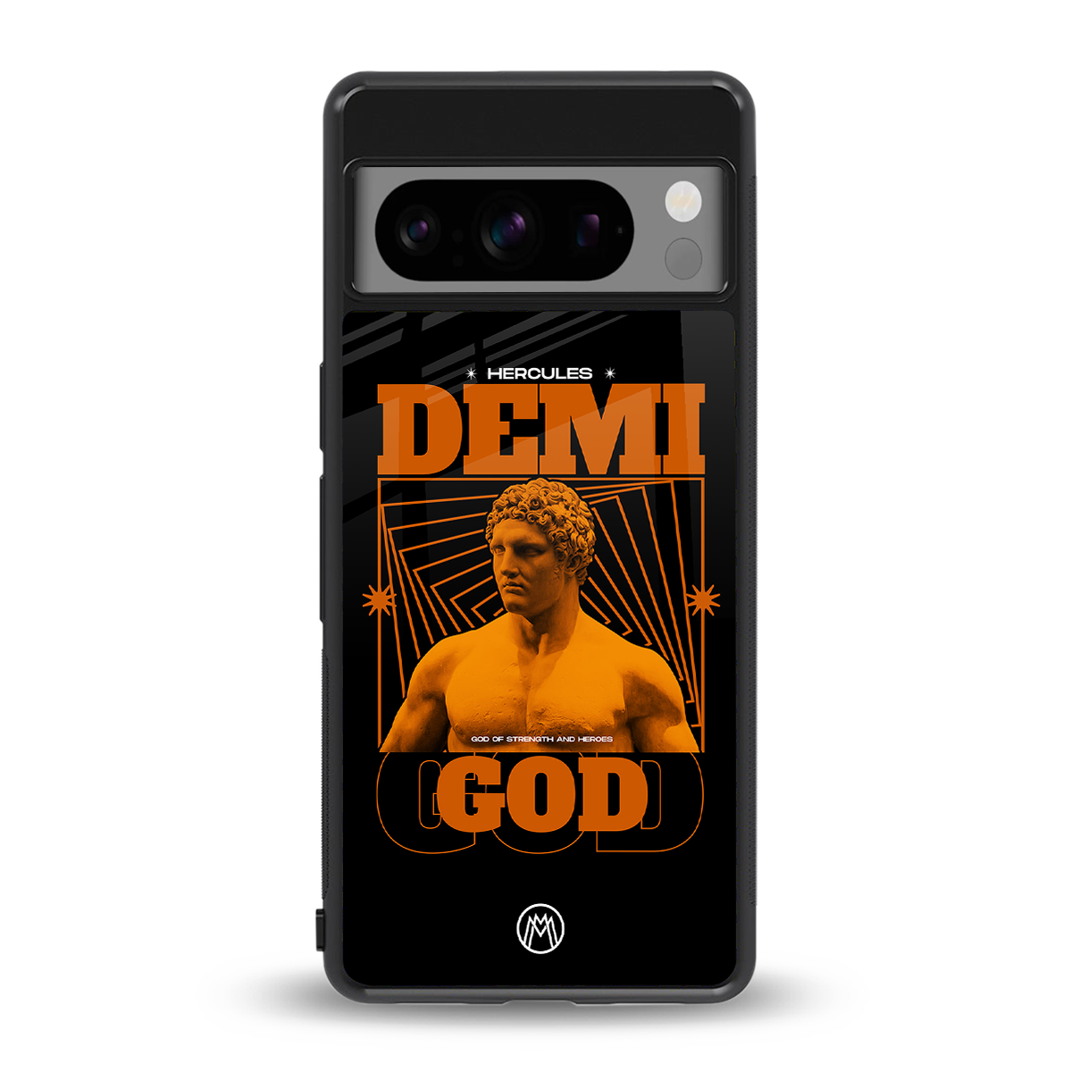 demi god back phone cover | glass case for google pixel 8 pro