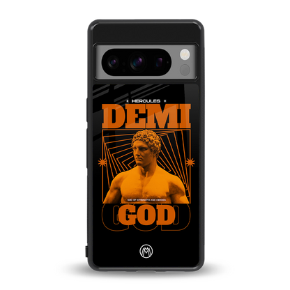 demi god back phone cover | glass case for google pixel 8 pro