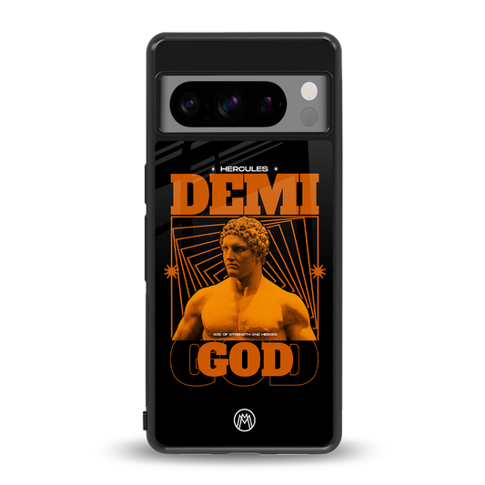 demi god back phone cover | glass case for google pixel 8 pro