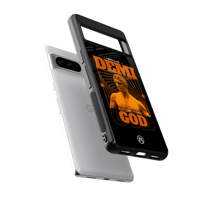 demi god back phone cover | glass case for google pixel 8 pro