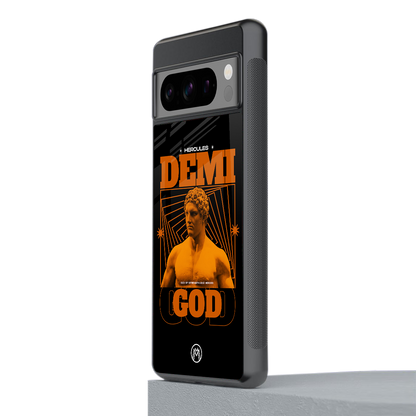 demi god back phone cover | glass case for google pixel 8 pro