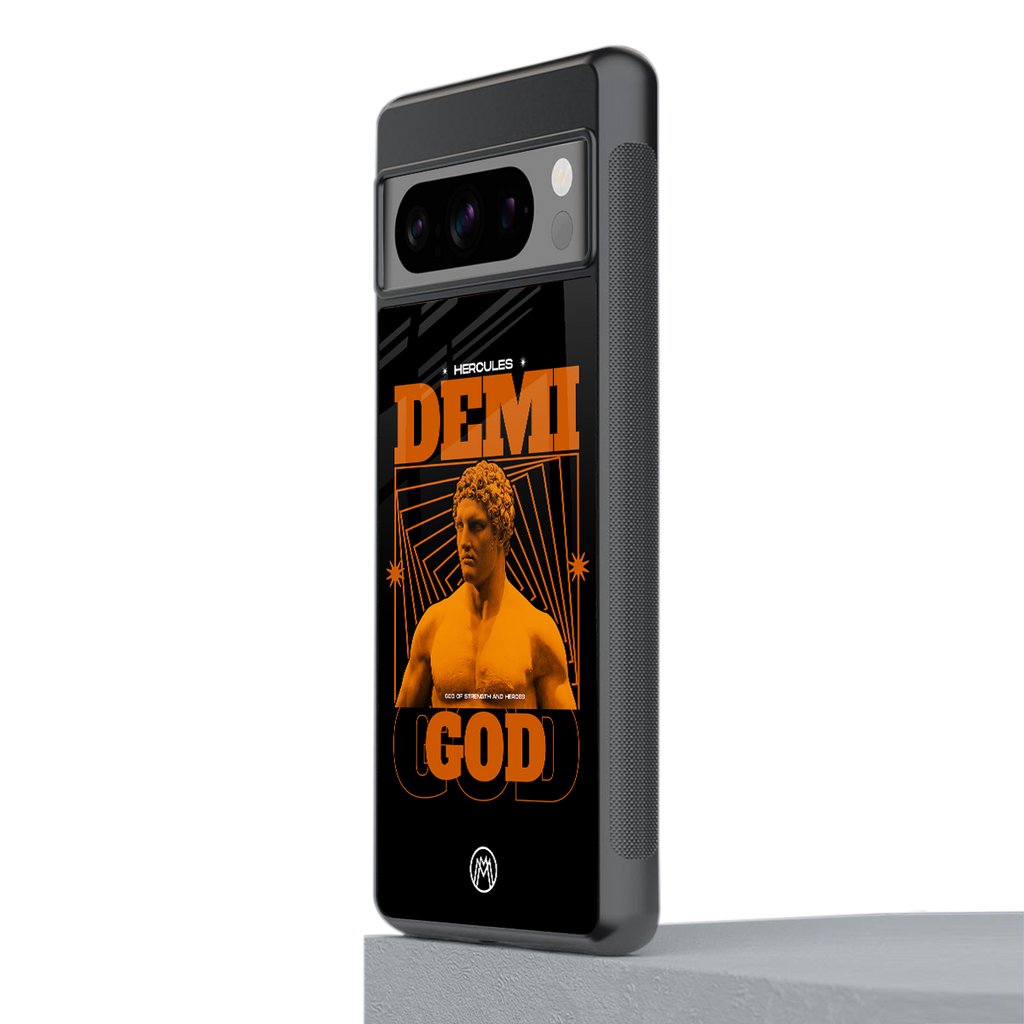 demi god back phone cover | glass case for google pixel 8 pro