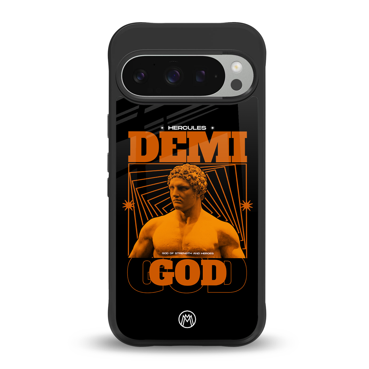 demi god back phone cover | glass case for google pixel 9 pro xl