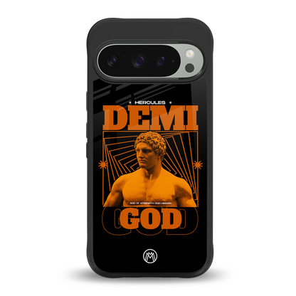 demi god back phone cover | glass case for google pixel 9 pro xl
