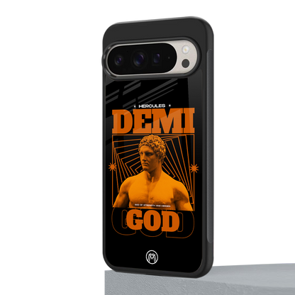 demi god back phone cover | glass case for google pixel 9 pro