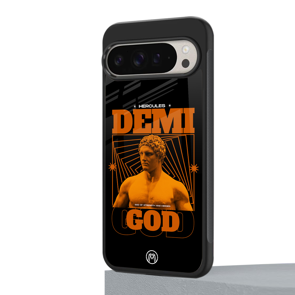 demi god back phone cover | glass case for google pixel 9 pro xl