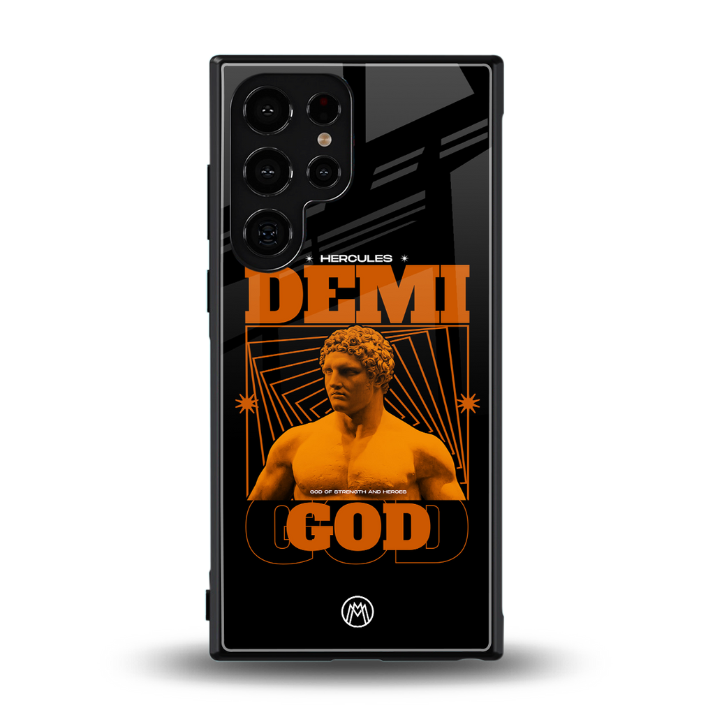 demi god back phone cover | glass case for samsung galaxy s23 ultra