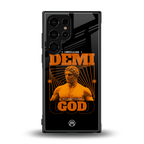 demi god back phone cover | glass case for samsung galaxy s23 ultra