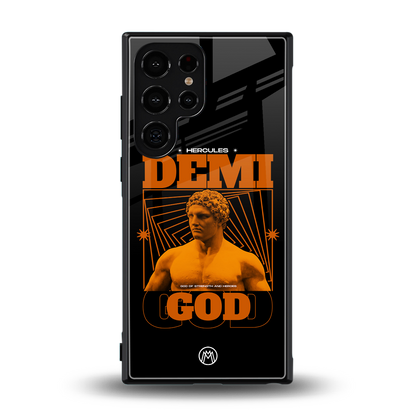 demi god back phone cover | glass case for samsung galaxy s23 ultra