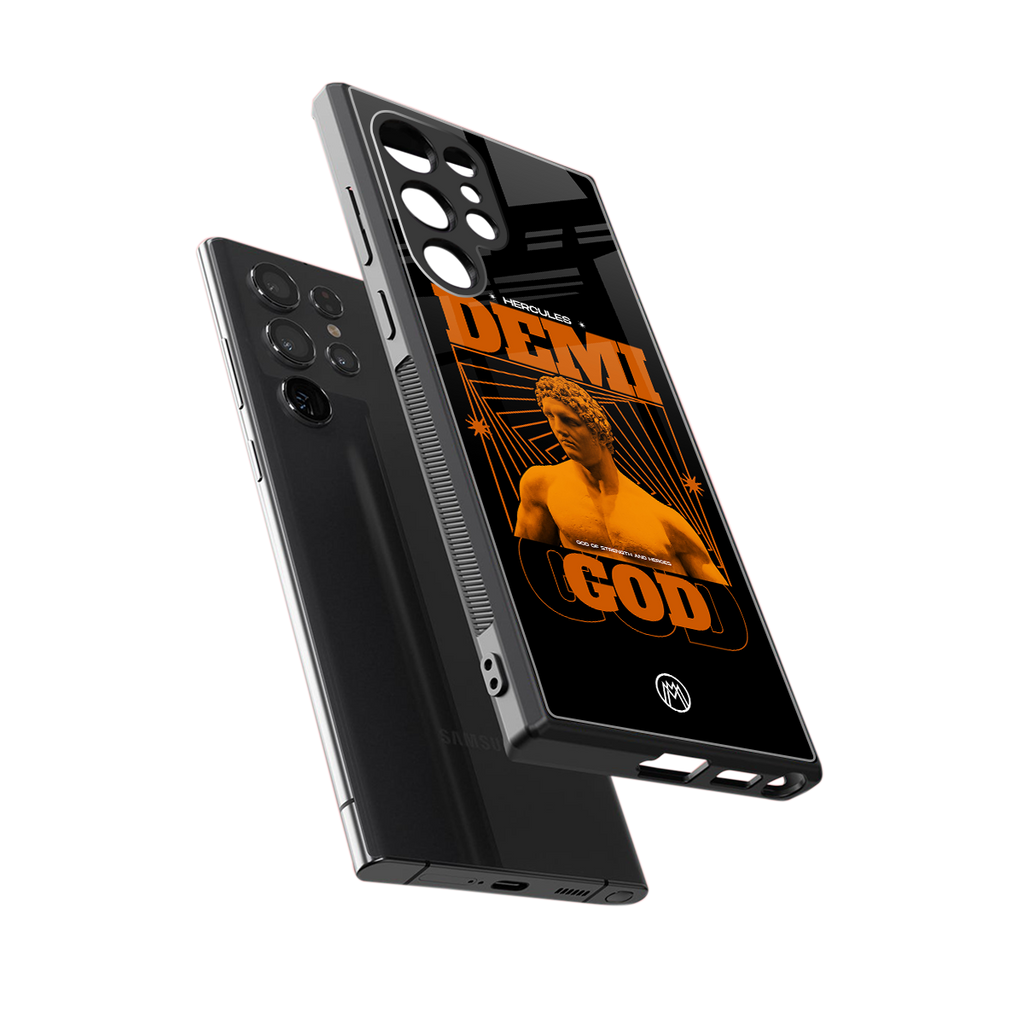 demi god back phone cover | glass case for samsung galaxy s23 ultra