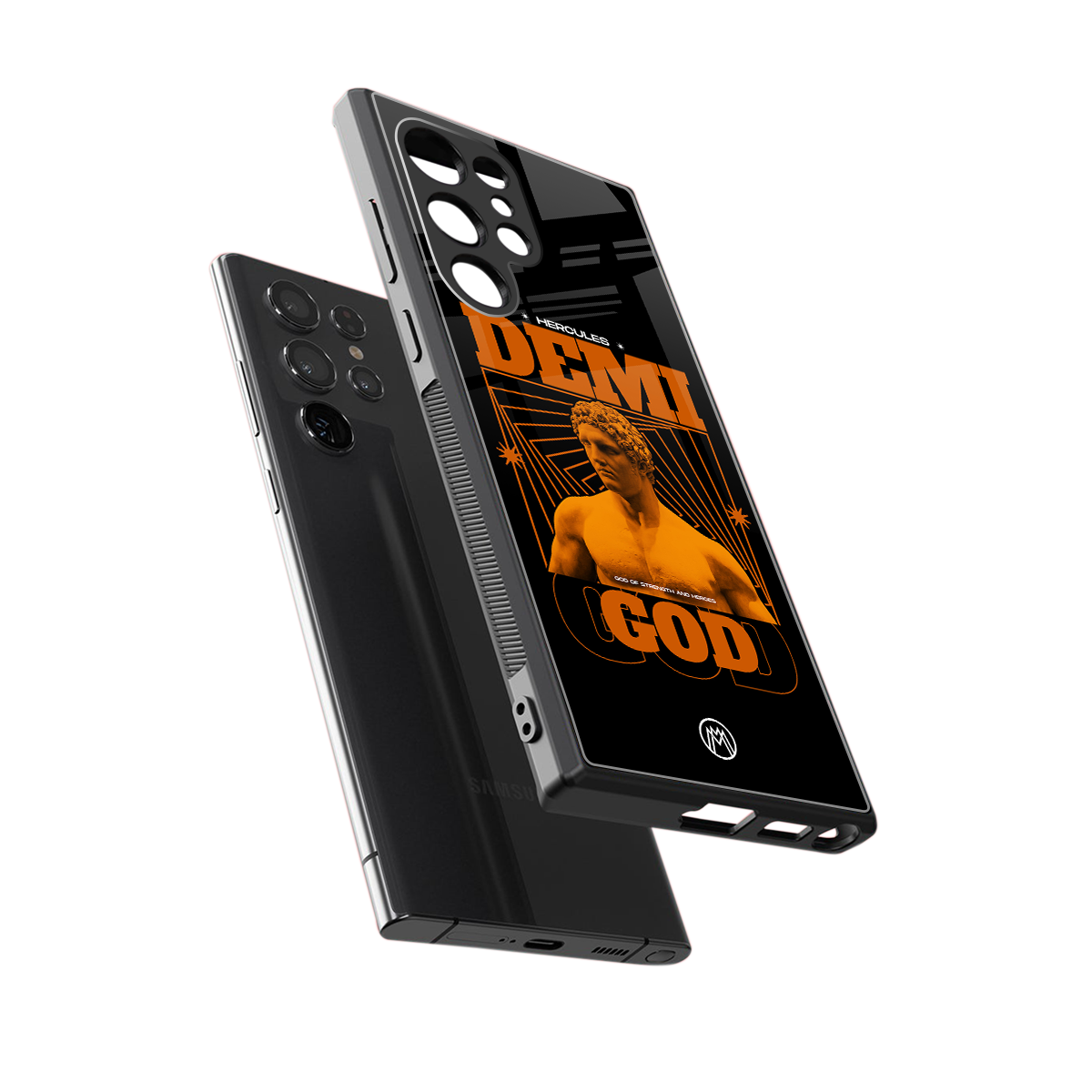 demi god back phone cover | glass case for samsung galaxy s23 ultra