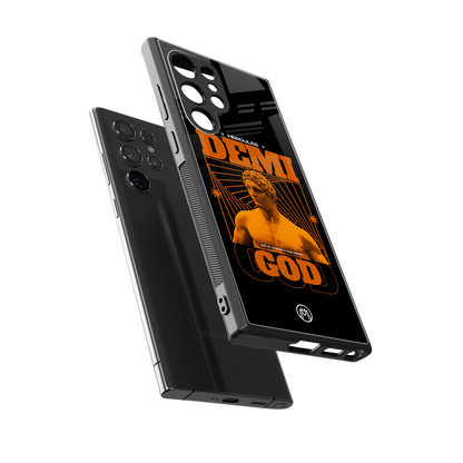 demi god back phone cover | glass case for samsung galaxy s23 ultra