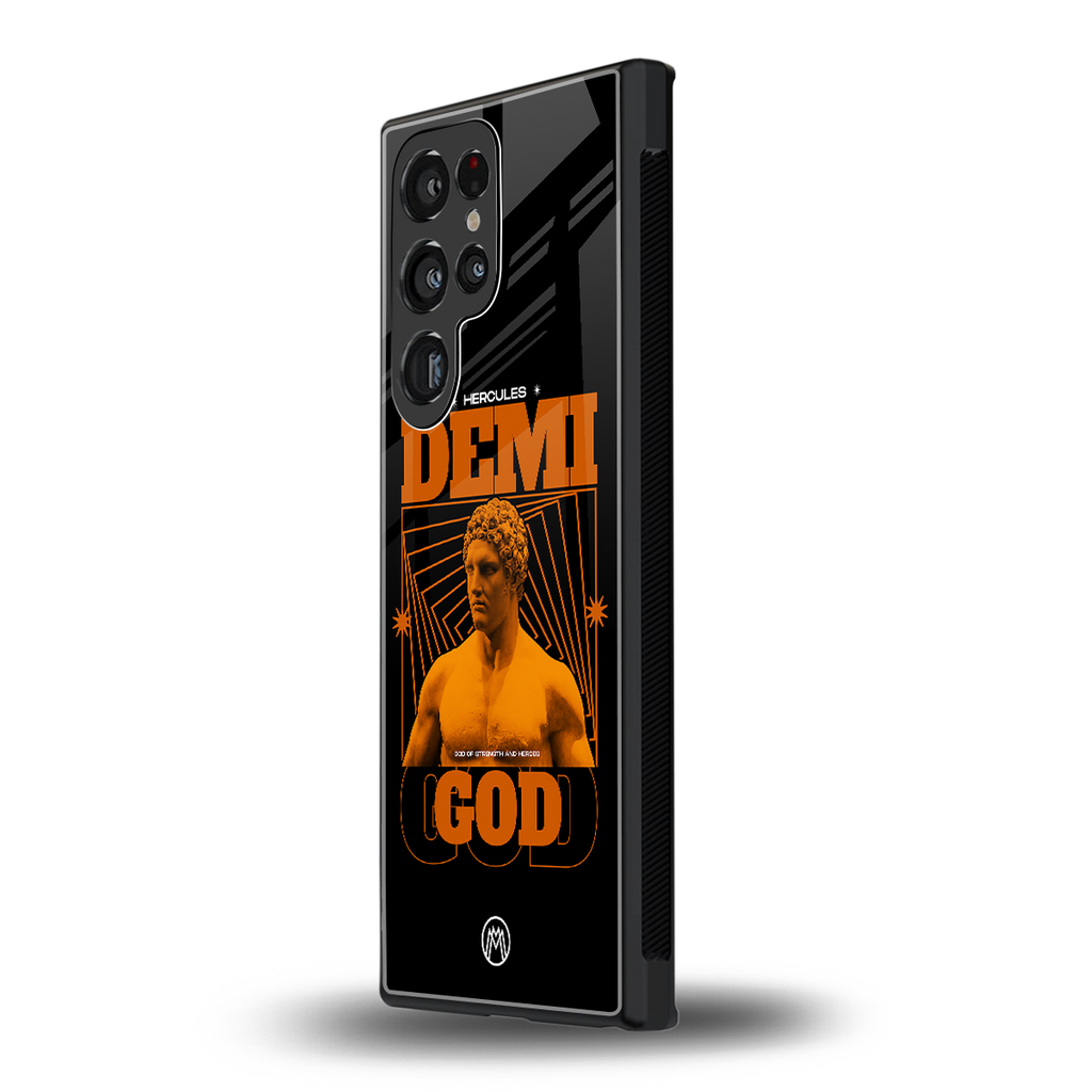 demi god back phone cover | glass case for samsung galaxy s23 ultra