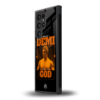 demi god back phone cover | glass case for samsung galaxy s23 ultra
