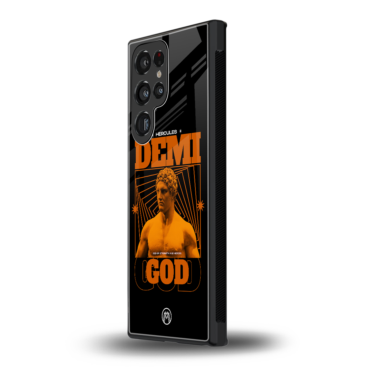 demi god back phone cover | glass case for samsung galaxy s23 ultra