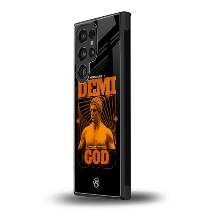 demi god back phone cover | glass case for samsung galaxy s23 ultra