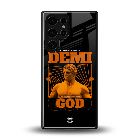 demi god back phone cover | glass case for samsung galaxy s25 ultra
