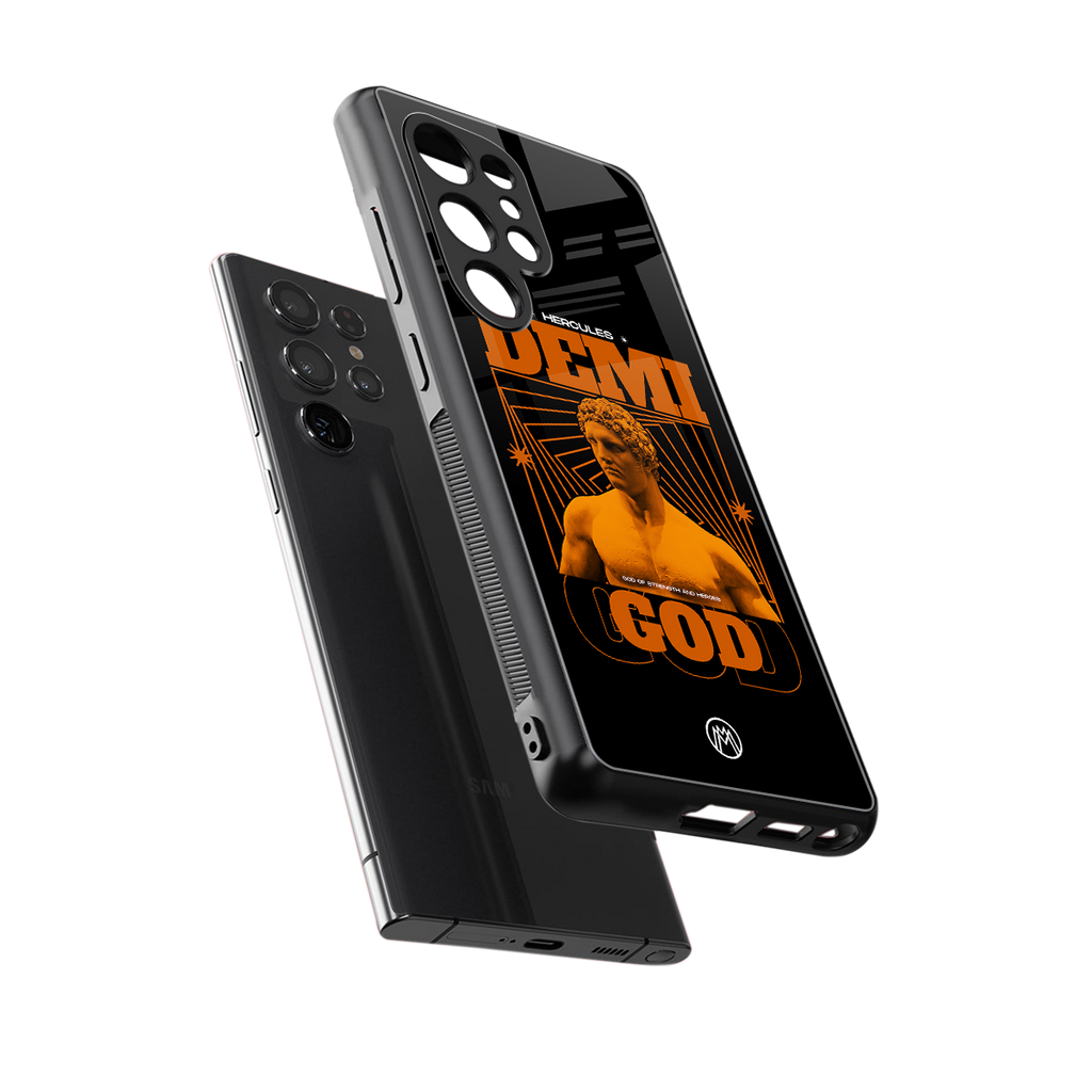 demi god back phone cover | glass case for samsung galaxy s25 ultra