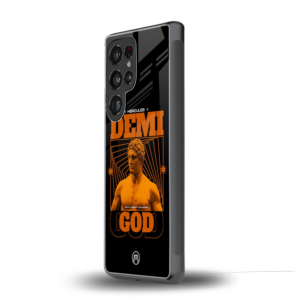 demi god back phone cover | glass case for samsung galaxy s25 ultra