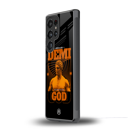 demi god back phone cover | glass case for samsung galaxy s25 ultra