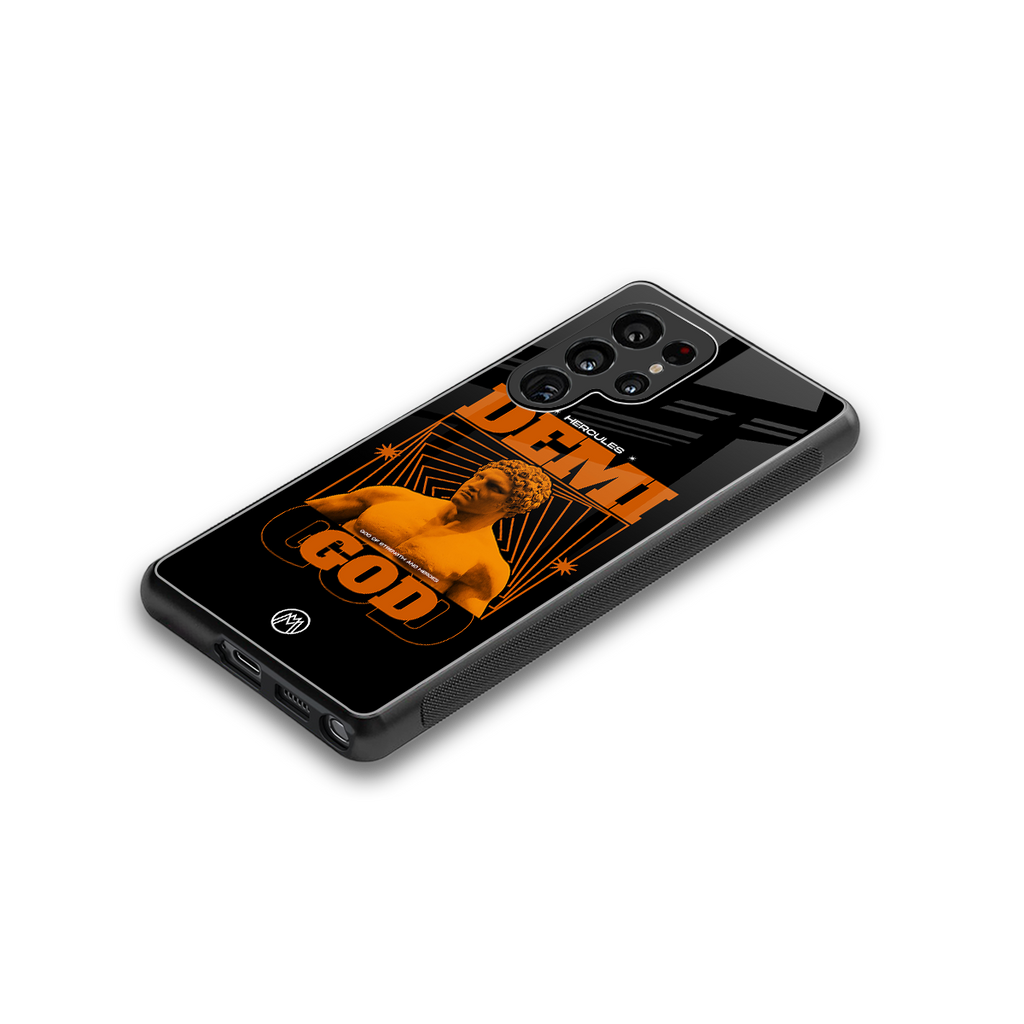 demi god back phone cover | glass case for samsung galaxy s25 ultra