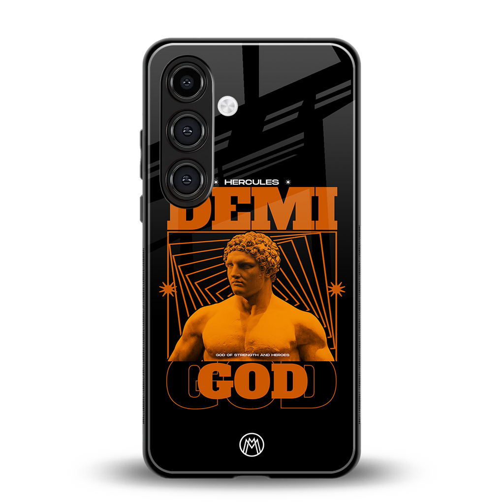 demi god back phone cover | glass case for samsung galaxy s24 plus