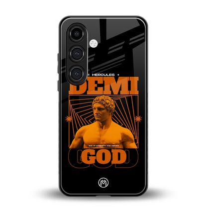 demi god back phone cover | glass case for samsung galaxy s24 plus
