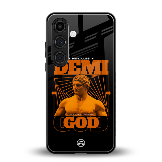 demi god back phone cover | glass case for samsung galaxy s24 plus