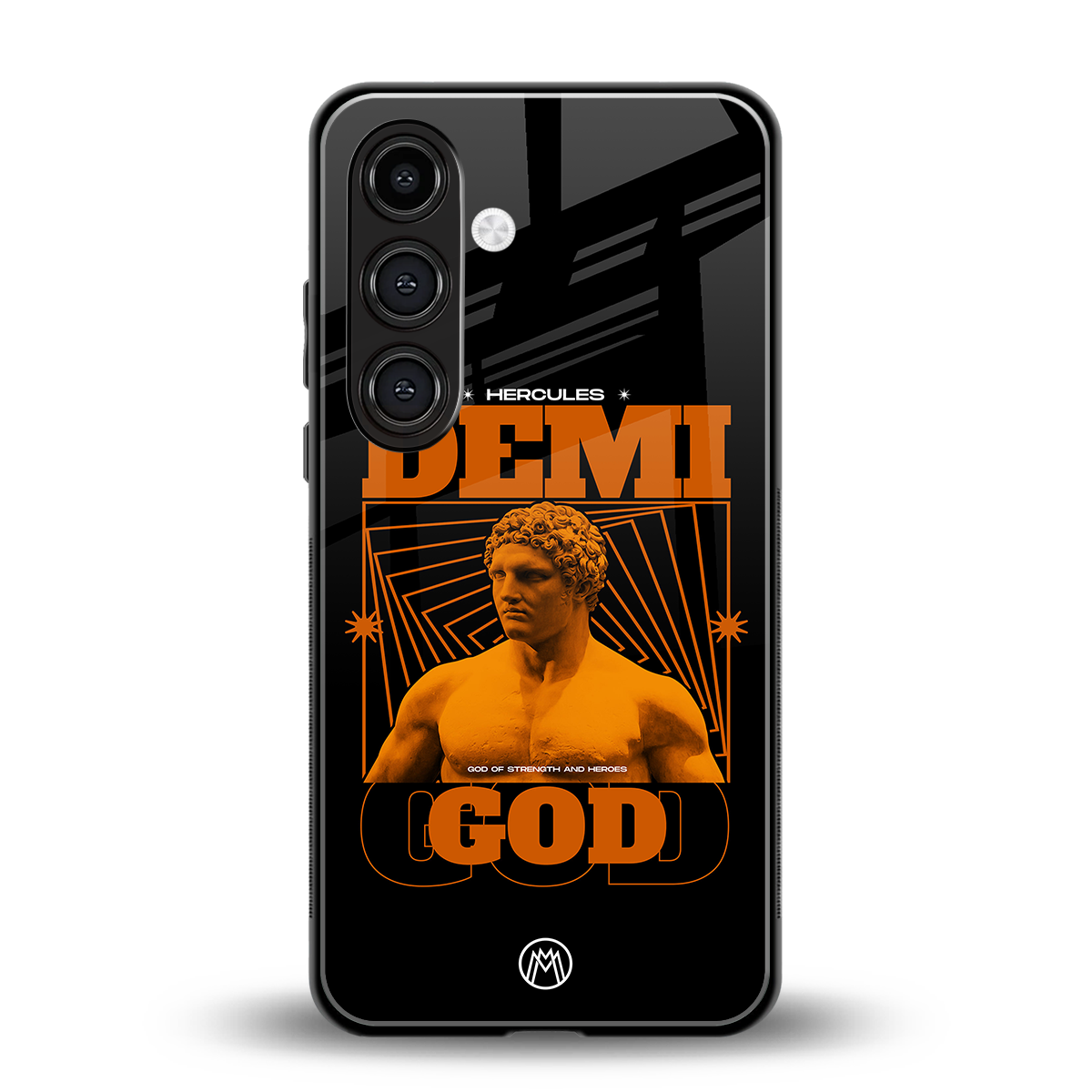 demi god back phone cover | glass case for samsung galaxy s25 plus